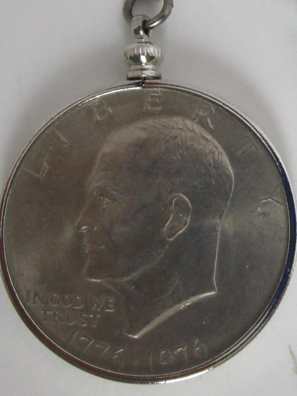 genuine silver dollar keychain
